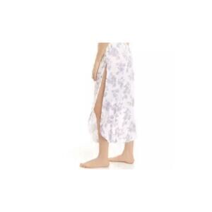Splendid Side Slit Pajama Pants Pastel Floral Beachy Pull On Cover Up Lounge S
